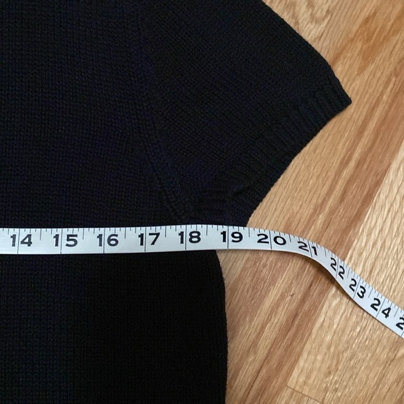 Ralph Lauren Toggle Button Knit Sweater Pullover Womens M Black Preppy old money - Picture 10 of 11